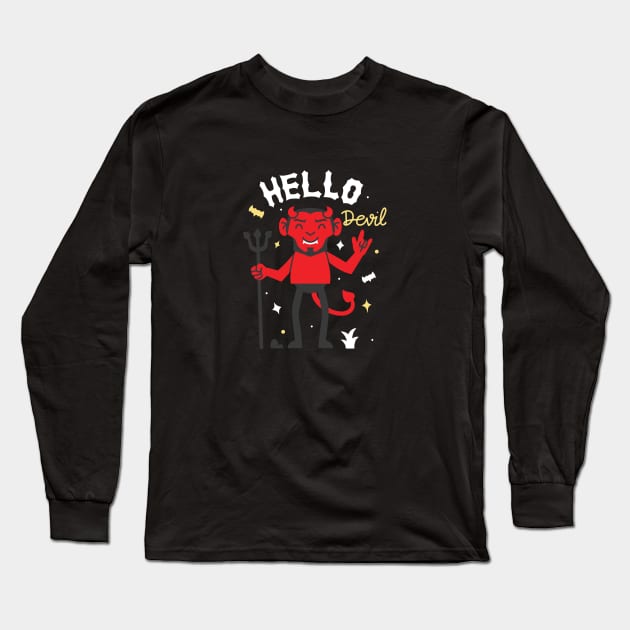 Cute devil Long Sleeve T-Shirt by bayucesh